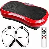 Pedana Vibrante, con motore ultra silenzioso,120 livelli + 3 programmi di allenamento,con telecomando,antiscivolo,allenamento completo,perdita di grasso,con fasce di allenamento