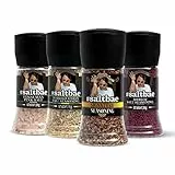 SaltBae® Mykonos Sale & Spezie set gourmet - 4 pezzi condimenti di alta qualità per ogni cuoco o grigliatore - ideale come set regalo per una festa BBQ