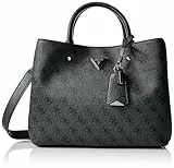 GUESS Meridian - Borsa con manici, 32 cm, logo coal, Logo Coal, Taglia unica