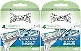 Wilkinson Sword Quattro Titanium Sensitive Klingen, 16 Stück