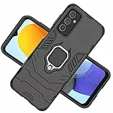 Cover per Samsung Galaxy M23 5G, Custodia 2in1 Dual Layer Ibrida Morbido TPU 360° Full Body Protettiva Bumper, Rigida Plastica Armor Antiurto Protettiva Case per Samsung Galaxy M23 5G, Nero