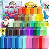 ESSENSON Argilla da Modellare – 50 Colori Pasta Modellabile Magica Essiccante all'Aria per Bambini, Regalo per Ragazzi e Ragazze dai 3 ai 12 Anni
