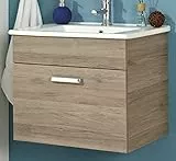 PELIPAL - Mobile sottolavabo in rovere San Remo, riproduzione trasversale, 44 x 72 x 50 cm