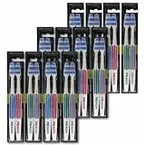 REACH Essential Care Interdental Medio Spazzolino, Confezione Doppia x 12, Testa piena Hard Setole Spazzolini manuali, Varietà di colori Multipack, Quotidiano Orale Smalto Cure odontoiatriche