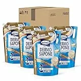 Milmil Dermo Sapone Liquido Delicatezza Avvolgente, Sapone Mani, Viso e Corpo, Maxi Formato Ricarica Universale, Dermatologicamente Testato senza Parabeni - 4 x 2000 ML