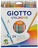 Giotto Stilnovo Astuccio Da 24 Matite A Pastello Colorate, 3.3Mm, Multicolore, ‎24 Unità (Confezione da 1)