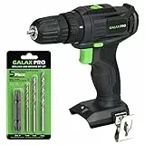 GALAX PRO Trapano avvitatore a batteria, momento torcente 42 N.m, mandrino da 10 mm, cambio a 2 velocità e luce LED, velocità variabile, forare, con caricatore senza batteria agli ioni di litio