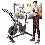 SPINNING BIKE BICI DA SPINNING YM SPINN 2000, CYCLETTE DA CASA, RESISTENZA MAGNETICA PER UNA PEDALATA FLUIDA, DISPLAY COMPUTER LCD, BLUETOOTH + APP ZWIFT E KINOMAP, SELLA E MANUBRIO REGOLABILI