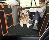 Pecute Coprisedile Auto Cani Posteriore, Estensore per Sedile Posteriore per Cani, Coprisedile Auto Cani con Fondo Rigido, Amaca per Cani per Lettino da Viaggio per Auto, per Auto, Camion, SUV