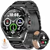 LIGE Smartwatch Uomo Chiamata e Assistente Vocale, Orologio Fitness Impermeabile 5ATM con Cardiofrequenzimetro, SpO2, Notifiche Messaggi, Contapassi, Cronometro Orologio Sportivo per Android iOS