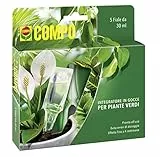 COMPO Nutrimento in Gocce per Piante Verdi, Pronto all’uso, 150 ml (5 Fiale da 30 ml)