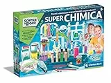 Clementoni Lab-Super Laboratorio, Chimica per Bambini, Esperimenti di Scienza, Gioco Scientifico 8 Anni (Versione in Italiano) -Made in Italy, 19313