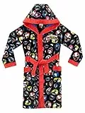 Power Rangers - Vestaglia da Notte per Ragazzi - Super Ninja Steel - Nero - 5-6 Anni