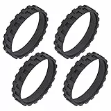 4 Pz Pneumatici per iRobot Roomba Ruote, Ricambio Gomme antiscivolo, Facile Montaggio Gomme Ruote Compatibili con iRobot Roomba 500, 600, 700, 800, 900, e e e i Modelli