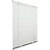 Virsus Tenda Veneziana in PVC 3789, colore Bianco, tenda parasole, fissaggio a muro, persiana regolabile in altezza e lamelle inclinabili per proteggere dalla luce e caldo, per finestre (100x160 cm)