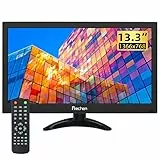 13,3 Pollici Monitor Portatile 1366 x 768 LED piccolo monitor con HDMI VGA AV BNC ingresso USB per PC Raspberry pi cucina HDMI monitor di sicurezza monitor industriale, altoparlante integrato