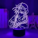 Lbvrgg Sinbad Adventure Led Luce notturna per bambini Decorazione della stanza notturna Anime anime anime anime 3d illuminazione luce-7 colori senza telecomando