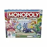 Monopoly - My First Monopoly, gioco da tavolo per bambini dai 4 anni in su, tavola a 2 lati, strumenti di apprendimento per famiglie, multicolore