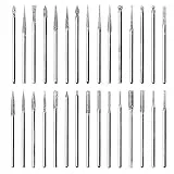 Bestgle Frese Diamantate Set di Punte per Trapano Diamantate a Punta Diamantata 2,35 mm Frese Diamantate Trapano Strumento Multifunzione Fai da Te