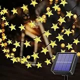 Useber Catena Luminosa Esterno Solare, 50 LED Impermeabile Luci Stringa Solare per Casa,Balcone,Giardino,Feste. (Stella)