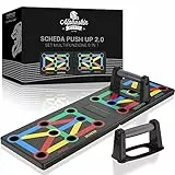 ALPHASKIN® Set di tavole per flessioni Premium I maniglie per flessioni allenamento a casa I Tavola per flessioni 9 in 1 I palestra di casa I Attrezzatura per il fitness a casa