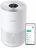 Xiaomi purificador de Aire 4 Compact con Filtro hepa, Filtro Efectivo 3 en 1, trampas de 0.3 micras, PCADR 230 m³/h, Entrada de Aire de 360°, Adecuado para 27 m², monitoreo en Tiempo Real, Blanco