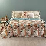 Caleffi Trapunta Tech in Cotone, trapunte Invernali, piumone, Trapunta in Cotone, piumone Caldo, Coperta Matrimoniale, Trapunta Invernale-Beige-Matrimoniale