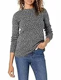Amazon Essentials Maglione Girocollo Morbido A Maniche Lunghe Dalla Vestibilità Classica (Taglie Forti Disponibili) Donna, Carbone, M