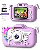 CIMELR Fotocamera per Bambini Giocattoli per Ragazzi/Ragazze di 3-12 Anni, Fotocamera Digitale per Bambini con Video, Regali per Feste di Compleanno di Natale per Bambini (purple)