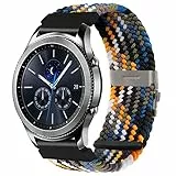 SITAFU Cinturino per Samsung Galaxy Watch 3 45mm,22MM Nylon Elastico Intrecciato Regolabile Cinturini di Ricambio Compatibile con Samsung Galaxy Watch 46mm/Gear S3 Classic/Frontier/Huawei Watch GT 2
