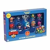 P.M.I. Trading- Brawl Stars-Set di 12 Statuette da Collezione Deluxe per Finestra (Serie 1) Gioco, Colore Multi-Colored, 2. Sammelfiguren Fensterbox, PMID0010
