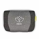 HoMedics Zen Cuscino Massaggiante per Meditazione, Massaggiatore Elettrico in Memory Foam con Etichetta per Oli Essenziali, Massaggio Silenzioso e Rilassante, Ricaricabile, 45x30x12 cm, Grigio