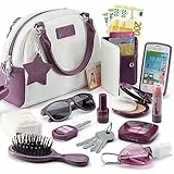 Borsetta per Bambine con Accessori e Trucchi Giocattolo - La Mia Prima Borsa Set con Borsetta, Telefono, Portafogli, Gioco di Ruolo Trucchi e Altro per Bambine dai 3 Anni, Idea Regalo per Bambine