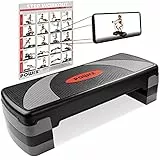 Powrx Aerobic Stepboard - Attrezzatura Per Esercizi Da Ginnastica Multifunzionale - Step Da Aerobica Personalizzabile Per Esercizi Regolabile In Altezza