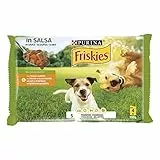 Purina Friskies Cibo per Cani Umido Bocconi in salsa con Pollo e Carote, 40 Buste da 100 g