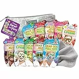 7th Heaven 'Pamper and Party' Set di maschere per il viso: 10 maschere per il viso idratanti e detergenti, una borsa per cosmetici argentata e un panno morbido. (Confezione da 12)