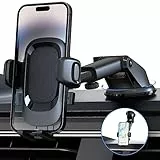 Eono Supporto Cellulare Auto, Supporto Telefono Parabrezza del Cruscotto, Base Ventosa Lavabile Rotazione 360°, Supporto Auto Compatibile con iphone 14 13 12 11 Samsung