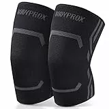Ginocchiera a compressione per ginocchio da uomo e donna, tutore per ginocchio per corsa e allenamento (L)