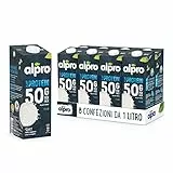 ALPRO PROTEIN 50g, Bevanda alla SOIA, 100% vegetale con vitamine B2, B12 e D (8 confezioni x 1 Litro)
