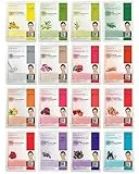 DERMAL 16 Combo Pack B Collagene Essence Maschera Viso Intera - Maschera Viso Coreana Sensibile Lenitiva, Anti-Acne, Nutriente Detergente