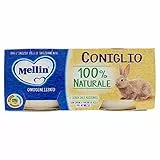 Mellin Omogeneizzato di Coniglio 100% Naturale – 24 Vasetti da 80 gr