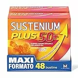 Sustenium Plus 50+ - Integratore energizzante adulti 50+ con complesso antiossidante ACTIFUL, vitamine e minerali. Per la tua energia fisica e mentale. Bipack 2 confezioni da 24 bustine