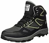 Jack Wolfskin Downhill Texapore Mid M, Scarpe da Escursionismo, Uomo, Nero Lime, 43 EU