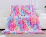 KANKAEU Coperta 160x200 cm, Ognuno è L'unica Coperta Arcobaleno, Coperta Pelliccia Super Morbida e Caldo, Plaid Divano di Alta Qualità, Coperta Pile, Plaid Matrimoniale, Copriletti