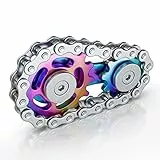 VOFOLEN Fidget Spinner Gear Giroscopio Pignoni Catene Giocattolo Metal Stainless Steel Durable Mechanics per la Punta delle Dita per Sollievo da Ansia Stress Giocattolo sensoriale Antistress Figit Toy