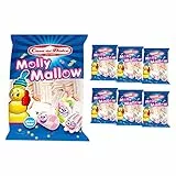 CASA DEL DOLCE Molly Mallow Striato Rosa, Marshmallow Sfuso, 6 Buste da 1 Kg, Ideale per Feste di Compleanno, Senza Lattosio e Gluten Free