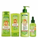 Garnier Fructis Routine Completa Fortificante Vitamina&Forza, Kit con Shampoo, Balsamo e Trattamento 10in1 e Siero Anticaduta, Per Capelli Fragili e Soggetti a Rottura, Arricchito con Vitamine