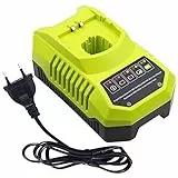 Dosctt BCL14181H Caricatore di Ricambio per Ryobi Batteria Li-ion, Ni-Cd & Ni-MH 9,6 V-18 V Caricabatterie