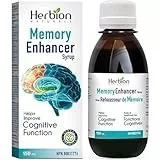 Herbion Naturals Memory Amplifier aiuta a migliorare la funzione cognitiva con Ginko Biloba, Emblic, Coriandolo, Timo, Lavanda e Liquirizia Sciroppo per adulti 150ml