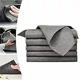 Panno di Pulizia Magico Ispessito, Microfibra Panno Pulizia, Thickened Magic Cleaning Cloth, Stracci di Pulizia in Microfibra Riutilizzabili Senza Striatu (5pcs)